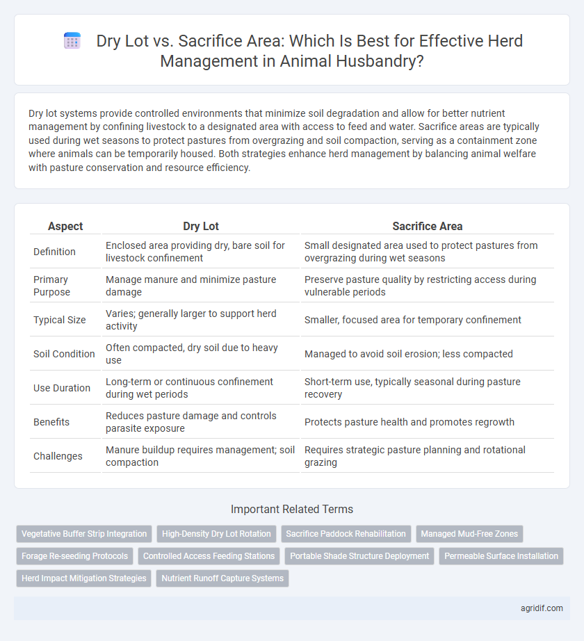 Dry Lot vs. Sacrifice Area: Which Is Best for Effective Herd Management in Animal Husbandry?