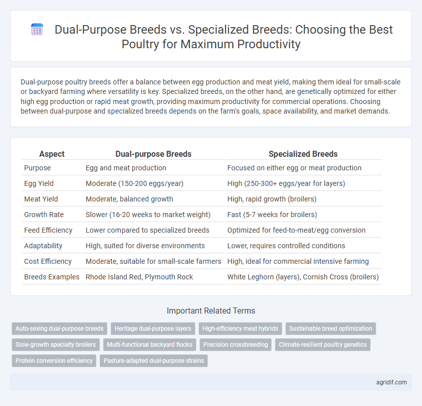 Dual-Purpose Breeds vs. Specialized Breeds: Choosing the Best Poultry for Maximum Productivity