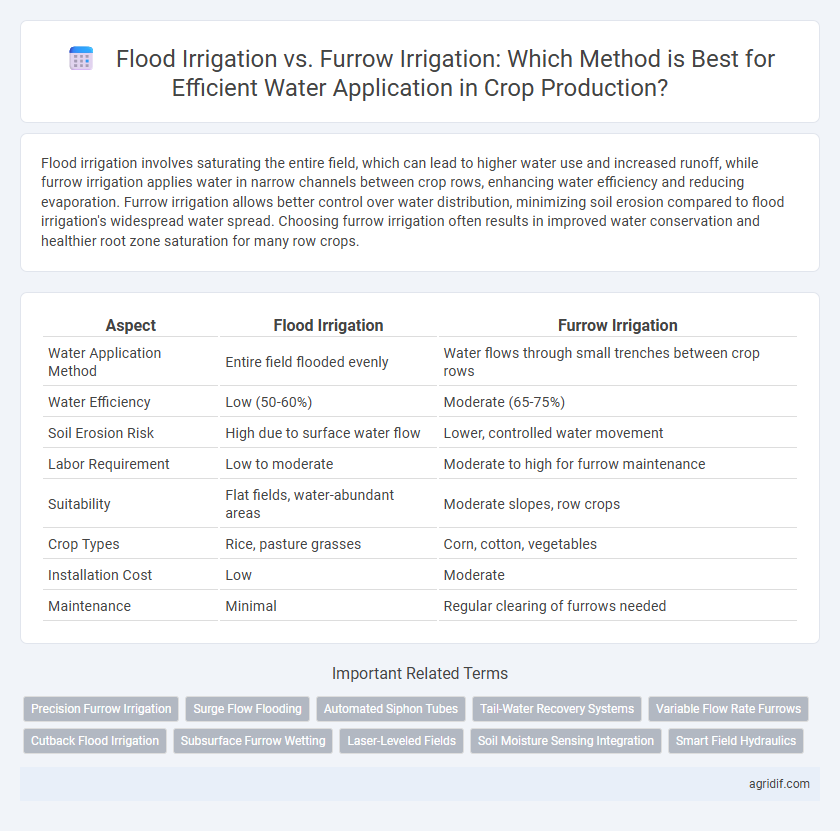 Flood Irrigation vs. Furrow Irrigation: Which Method is Best for Efficient Water Application in Crop Production?