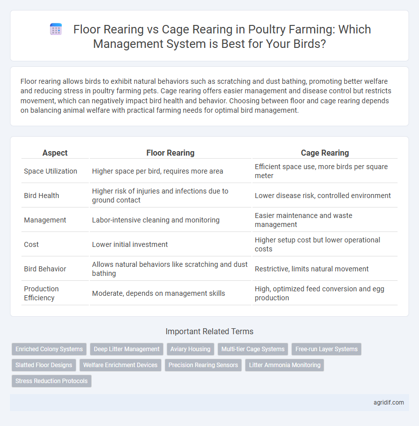 Floor Rearing vs Cage Rearing in Poultry Farming: Which Management System is Best for Your Birds?