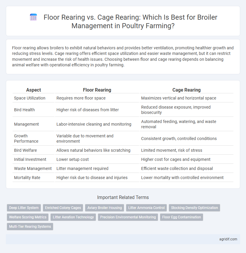 Floor Rearing vs. Cage Rearing: Which Is Best for Broiler Management in Poultry Farming?