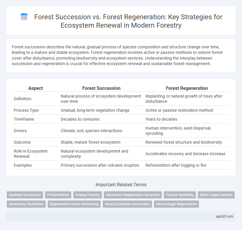 Forest Succession vs. Forest Regeneration: Key Strategies for Ecosystem Renewal in Modern Forestry