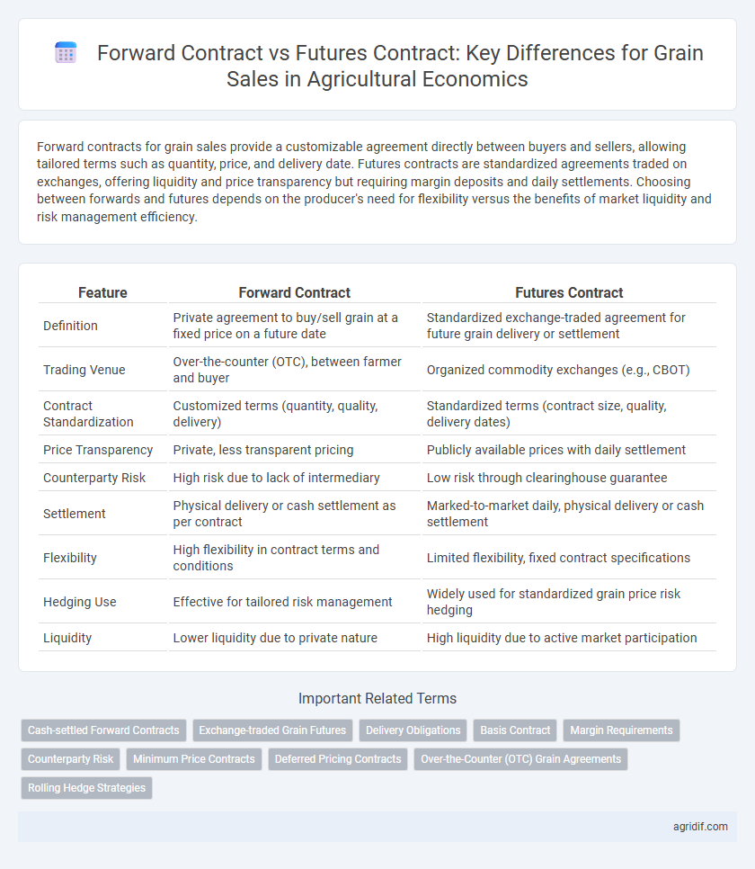 Forward Contract vs Futures Contract: Key Differences for Grain Sales in Agricultural Economics
