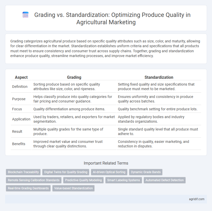 Grading vs. Standardization: Optimizing Produce Quality in Agricultural Marketing