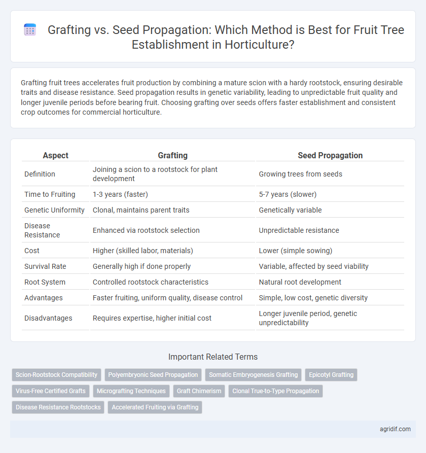 Grafting vs. Seed Propagation: Which Method is Best for Fruit Tree Establishment in Horticulture?