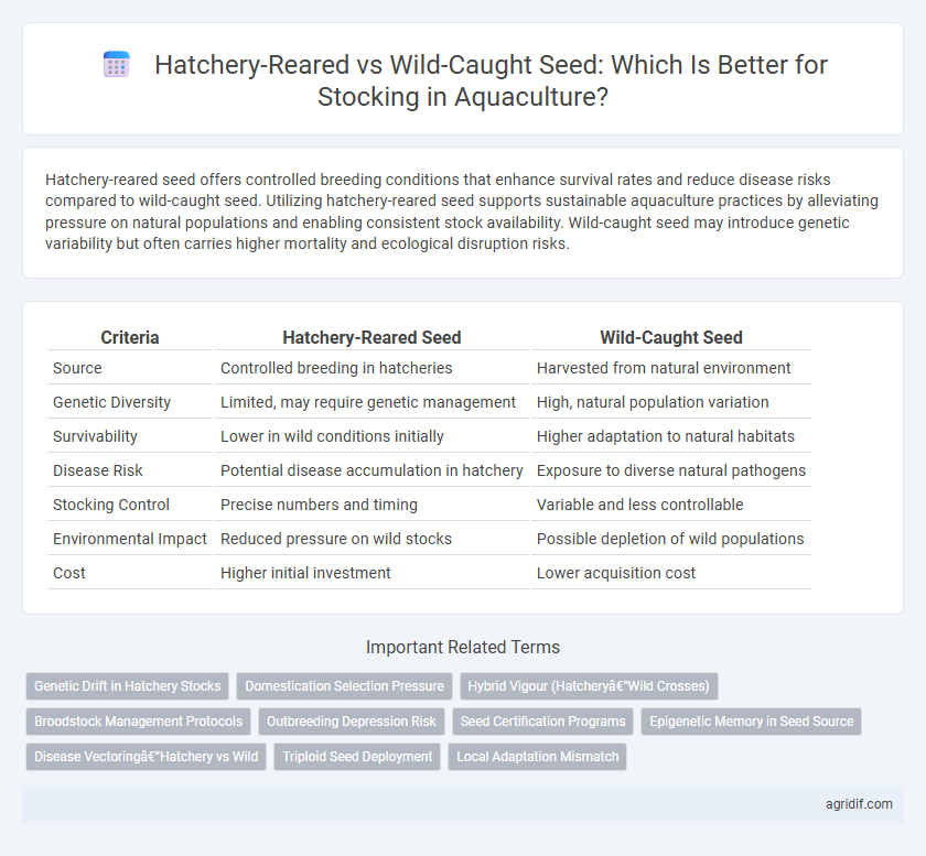 Hatchery-Reared vs Wild-Caught Seed: Which Is Better for Stocking in Aquaculture?