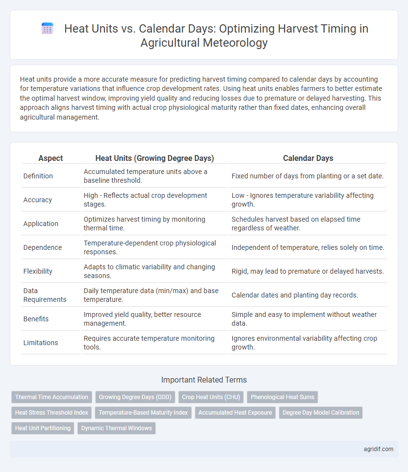 Heat Units vs. Calendar Days: Optimizing Harvest Timing in Agricultural Meteorology