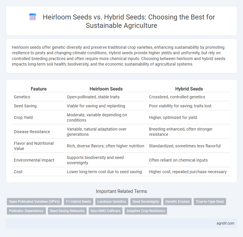 Heirloom Seeds vs. Hybrid Seeds: Choosing the Best for Sustainable Agriculture