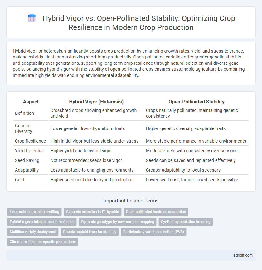 Hybrid Vigor vs. Open-Pollinated Stability: Optimizing Crop Resilience in Modern Crop Production