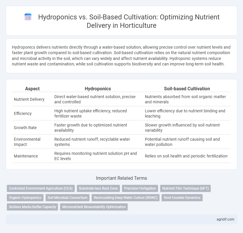 Hydroponics vs. Soil-Based Cultivation: Optimizing Nutrient Delivery in Horticulture