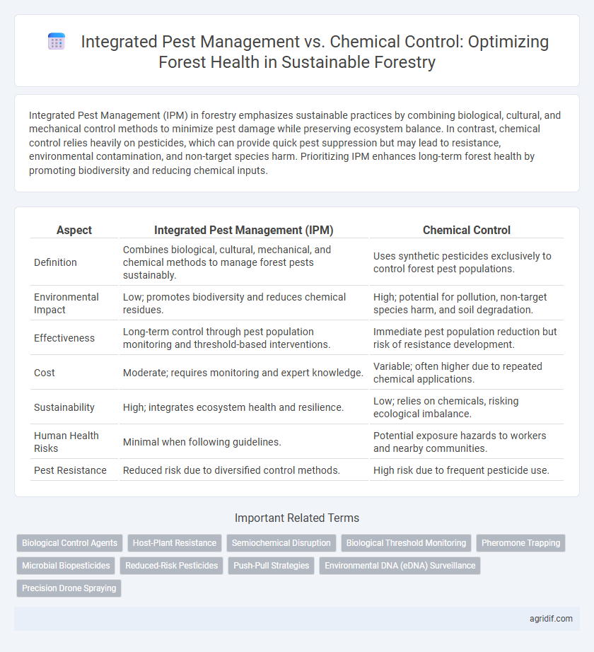 Integrated Pest Management vs. Chemical Control: Optimizing Forest Health in Sustainable Forestry