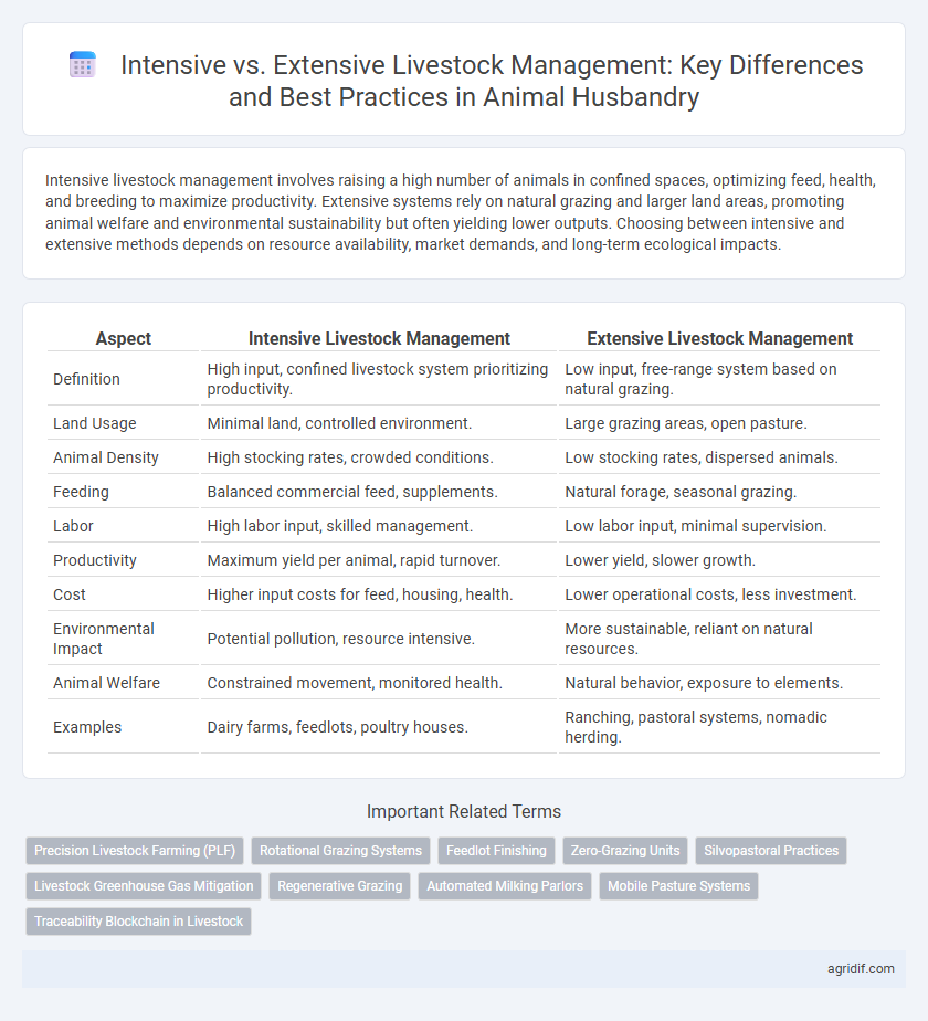 Intensive vs. Extensive Livestock Management: Key Differences and Best Practices in Animal Husbandry
