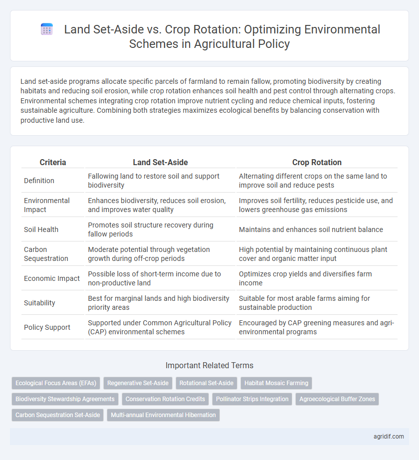 Land Set-Aside vs. Crop Rotation: Optimizing Environmental Schemes in Agricultural Policy