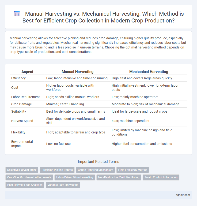 Manual Harvesting vs. Mechanical Harvesting: Which Method is Best for Efficient Crop Collection in Modern Crop Production?