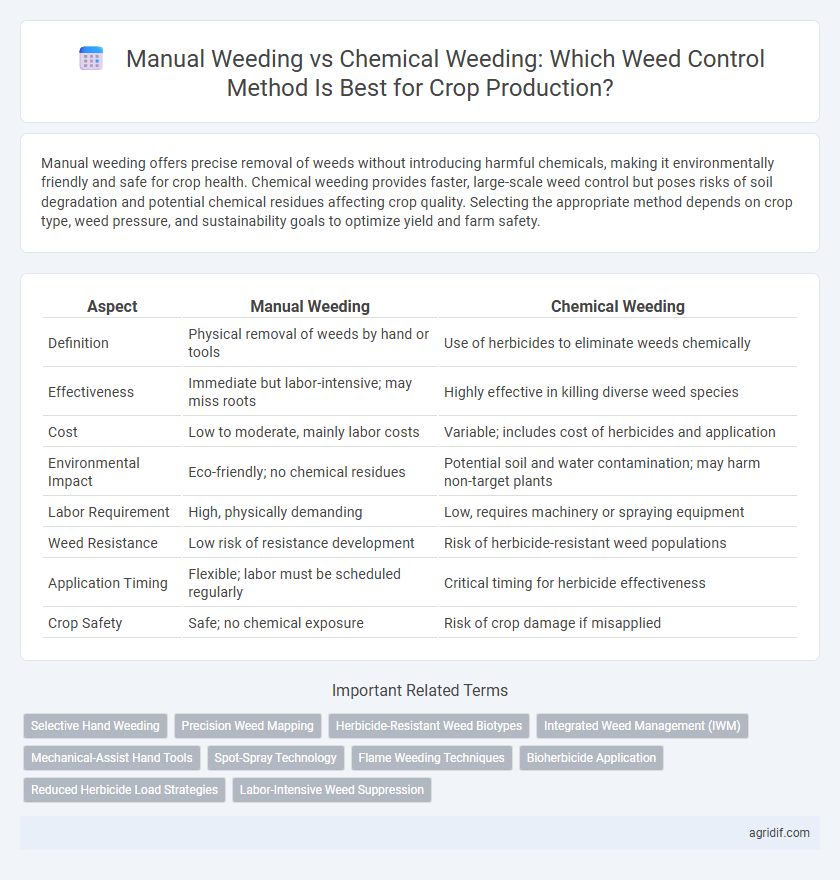 Manual Weeding vs Chemical Weeding: Which Weed Control Method Is Best for Crop Production?
