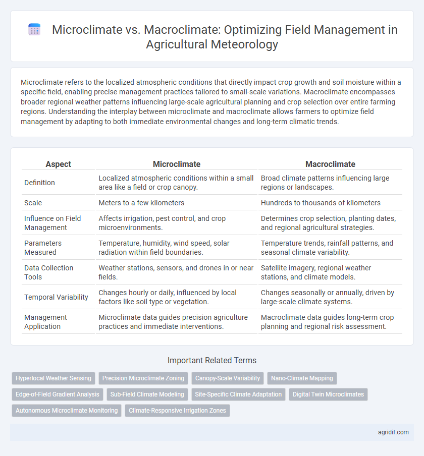 Microclimate vs. Macroclimate: Optimizing Field Management in Agricultural Meteorology