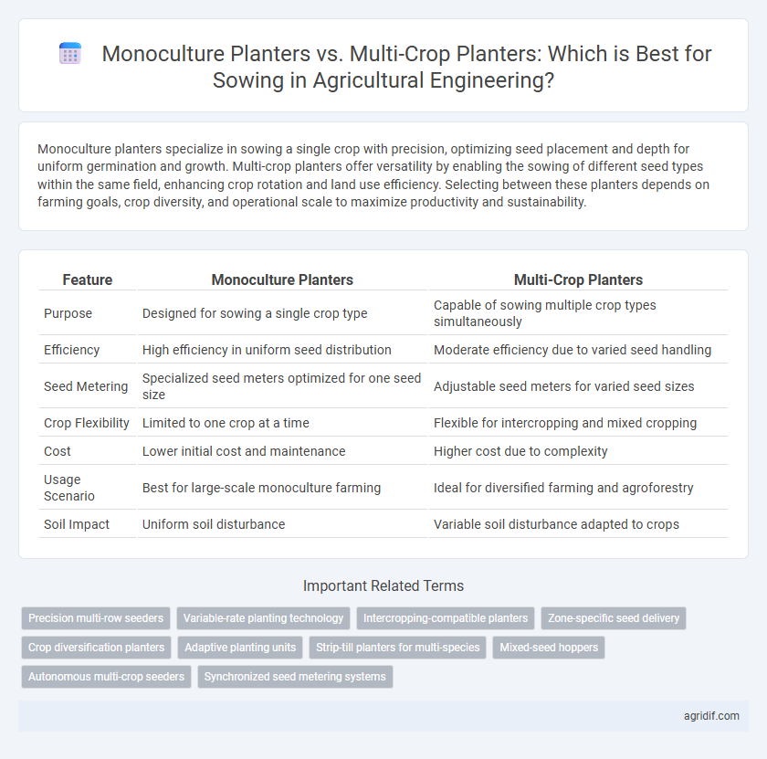 Monoculture Planters vs. Multi-Crop Planters: Which is Best for Sowing in Agricultural Engineering?