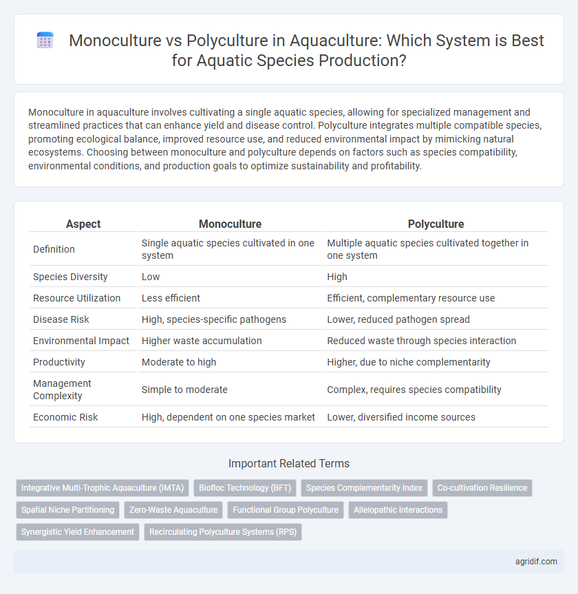 Monoculture vs Polyculture in Aquaculture: Which System is Best for Aquatic Species Production?