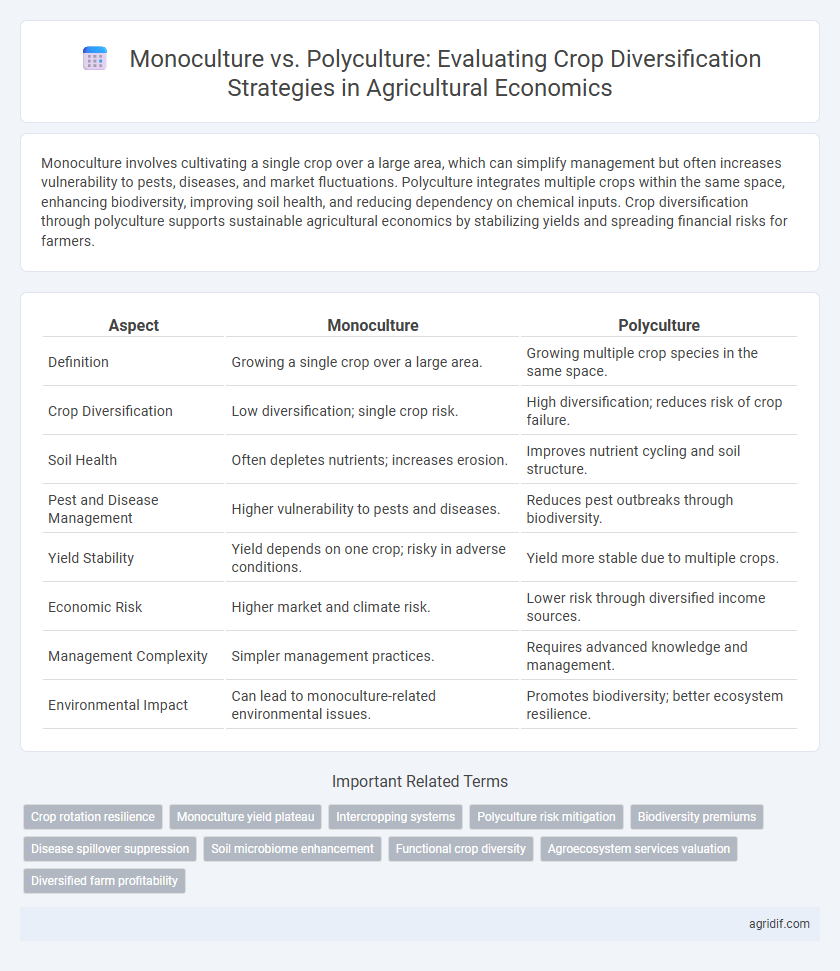 Monoculture vs. Polyculture: Evaluating Crop Diversification Strategies in Agricultural Economics