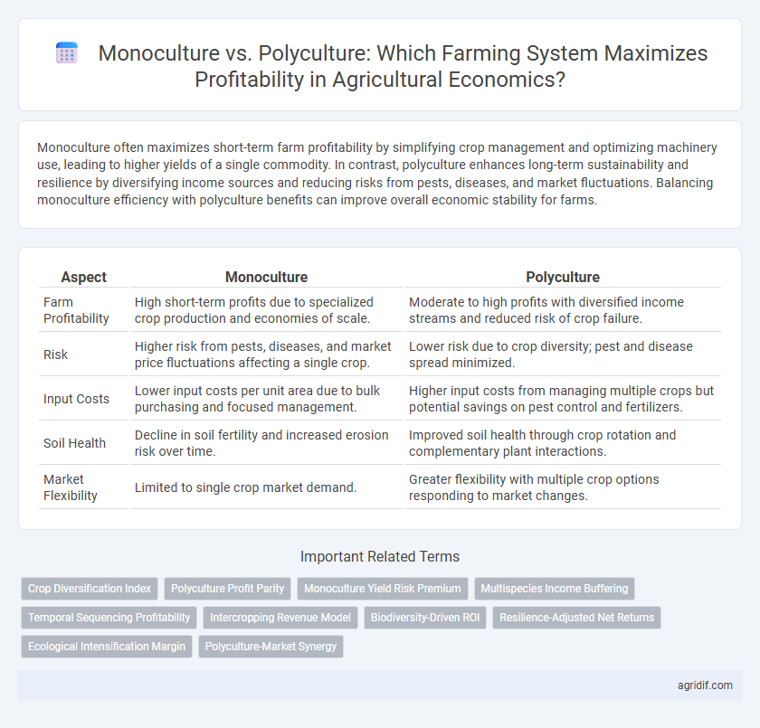 Monoculture vs. Polyculture: Which Farming System Maximizes Profitability in Agricultural Economics?