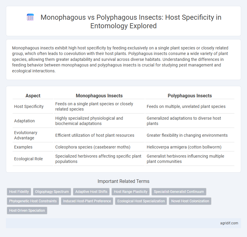 Monophagous vs Polyphagous Insects: Host Specificity in Entomology Explored