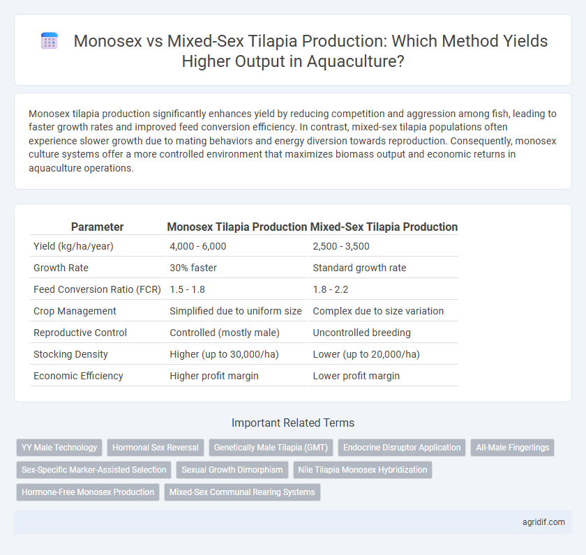 Monosex vs Mixed-Sex Tilapia Production: Which Method Yields Higher Output in Aquaculture?