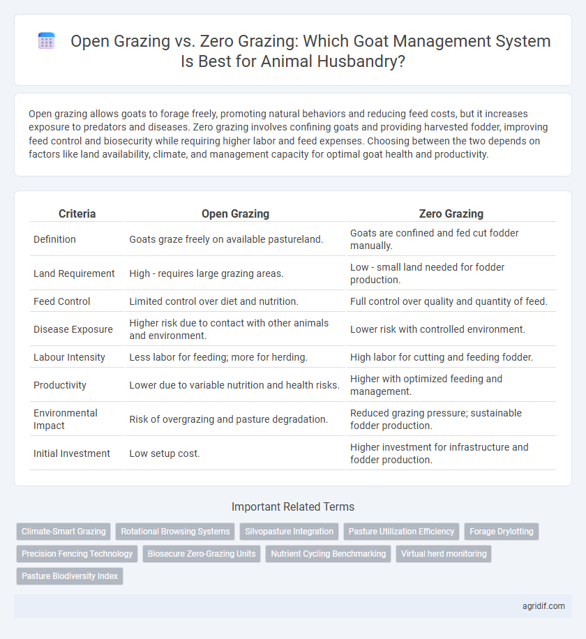 Open Grazing vs. Zero Grazing: Which Goat Management System Is Best for Animal Husbandry?