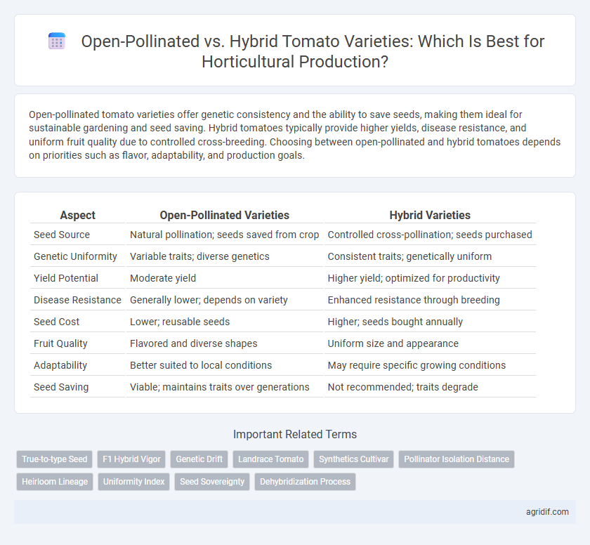 Open-Pollinated vs. Hybrid Tomato Varieties: Which Is Best for Horticultural Production?