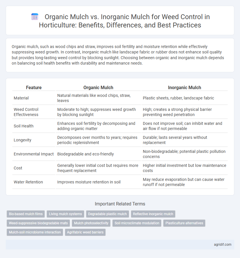 Organic Mulch vs. Inorganic Mulch for Weed Control in Horticulture: Benefits, Differences, and Best Practices