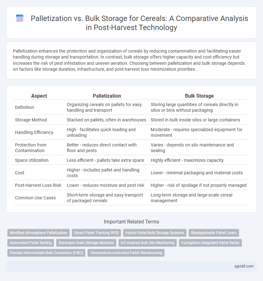 Palletization vs. Bulk Storage for Cereals: A Comparative Analysis in Post-Harvest Technology