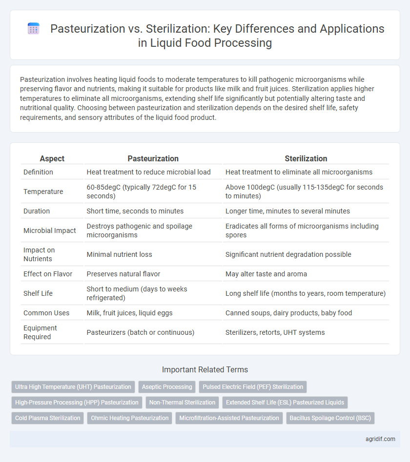 Pasteurization vs. Sterilization: Key Differences and Applications in Liquid Food Processing
