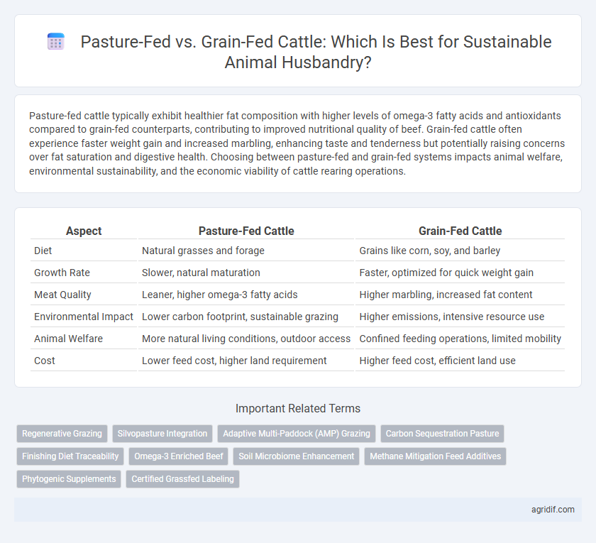 Pasture-Fed vs. Grain-Fed Cattle: Which Is Best for Sustainable Animal Husbandry?