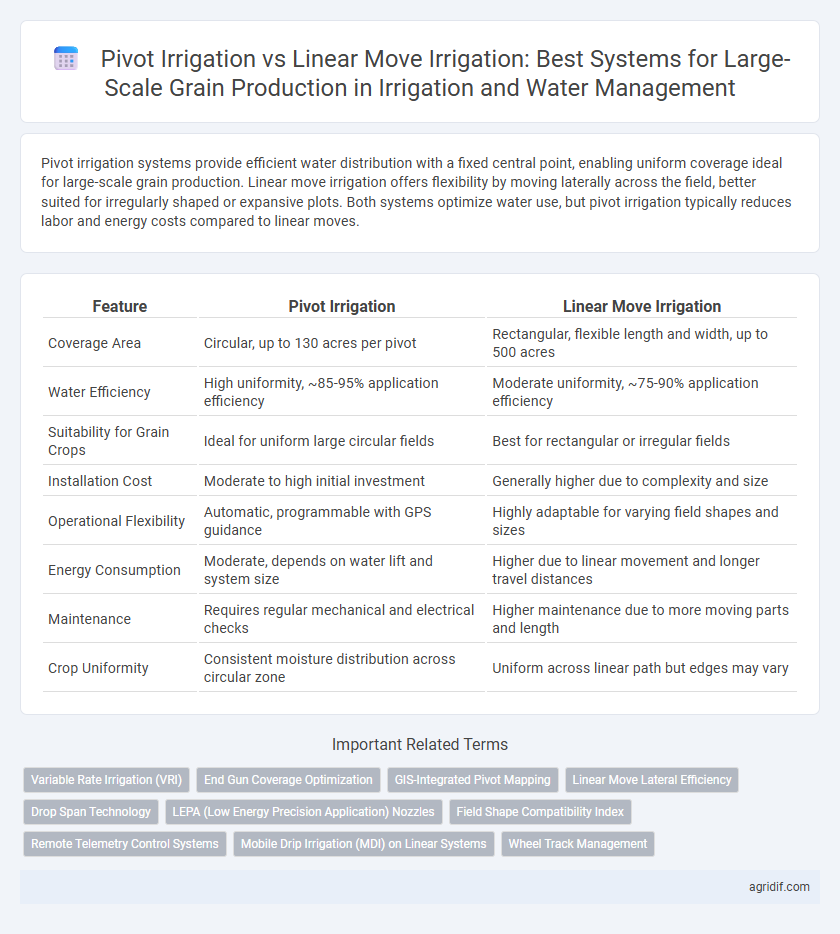 Pivot Irrigation vs Linear Move Irrigation: Best Systems for Large-Scale Grain Production in Irrigation and Water Management