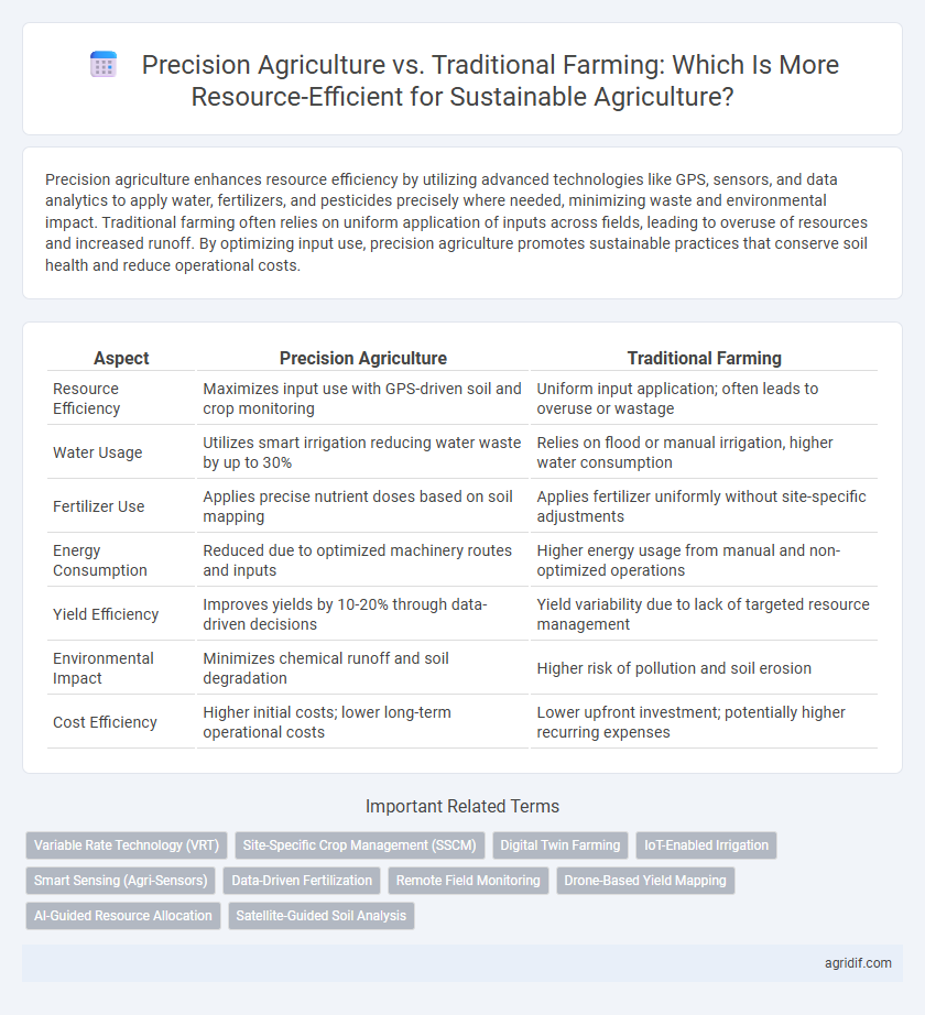 Precision Agriculture vs. Traditional Farming: Which Is More Resource-Efficient for Sustainable Agriculture?