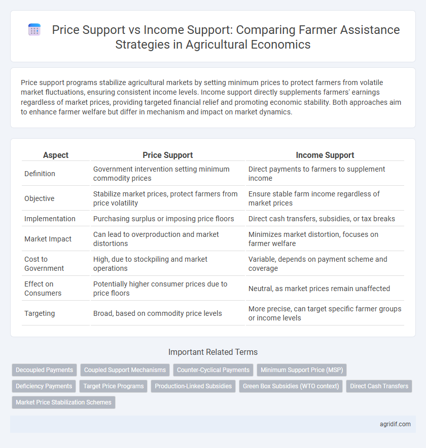 Price Support vs Income Support: Comparing Farmer Assistance Strategies in Agricultural Economics