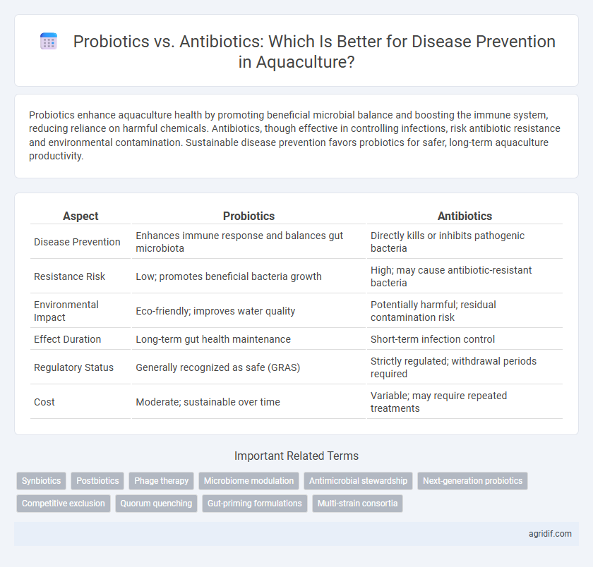 Probiotics vs. Antibiotics: Which Is Better for Disease Prevention in Aquaculture?