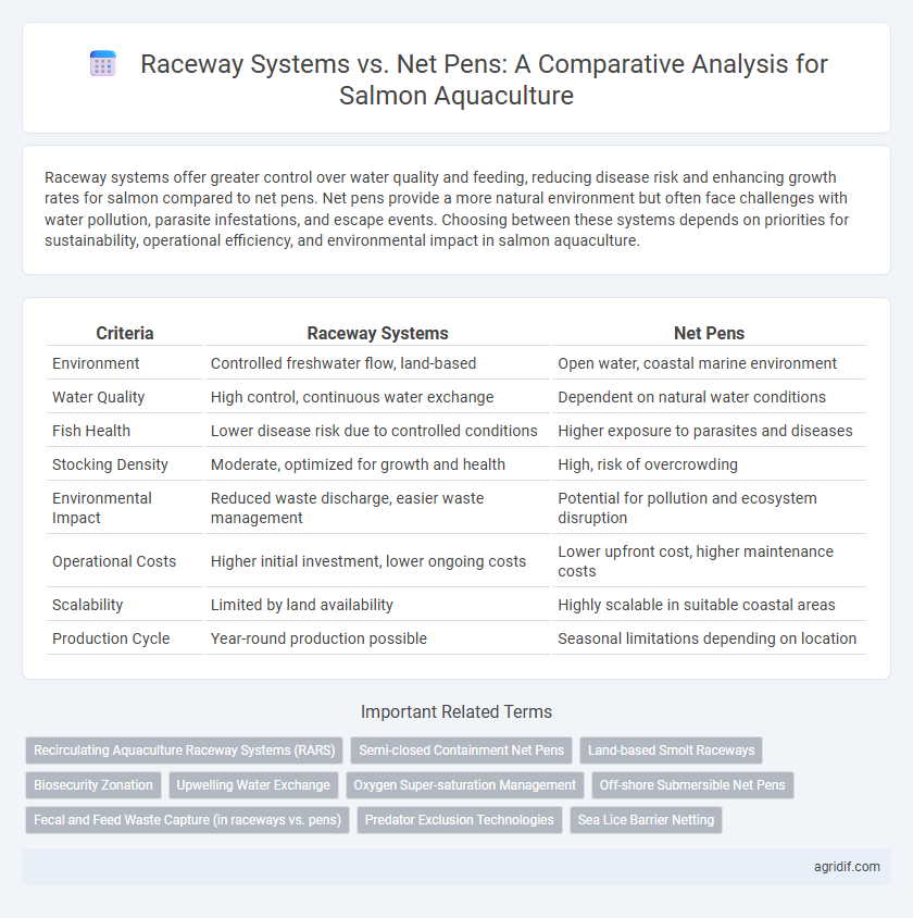 Raceway Systems vs. Net Pens: A Comparative Analysis for Salmon Aquaculture