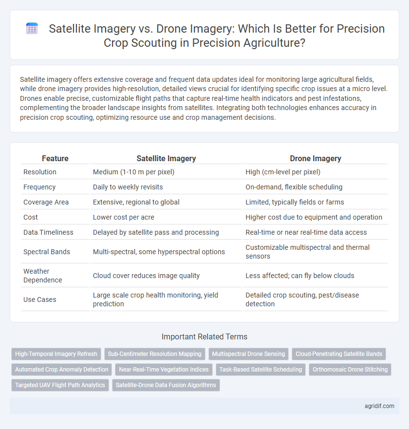 Satellite Imagery vs. Drone Imagery: Which Is Better for Precision Crop Scouting in Precision Agriculture?