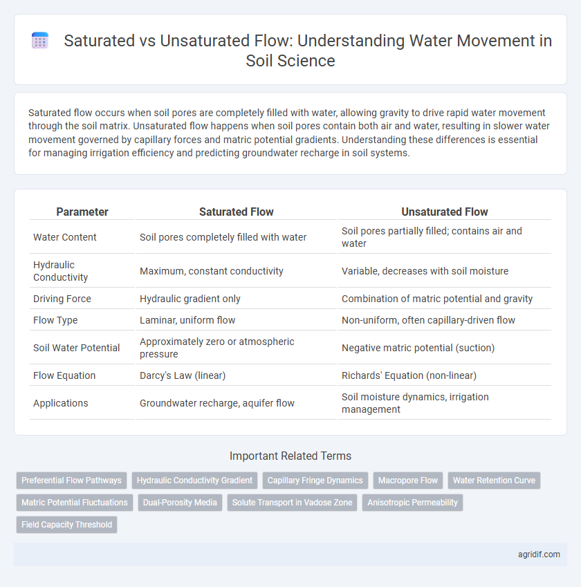Saturated vs Unsaturated Flow: Understanding Water Movement in Soil Science