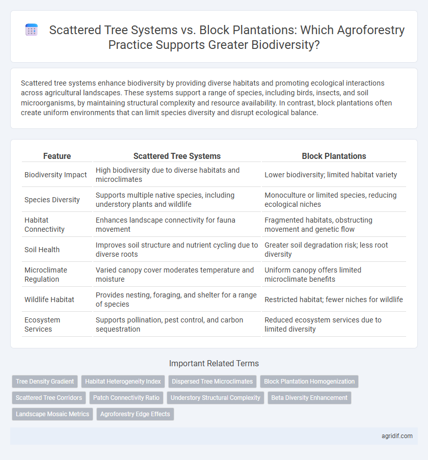 Scattered Tree Systems vs. Block Plantations: Which Agroforestry Practice Supports Greater Biodiversity?