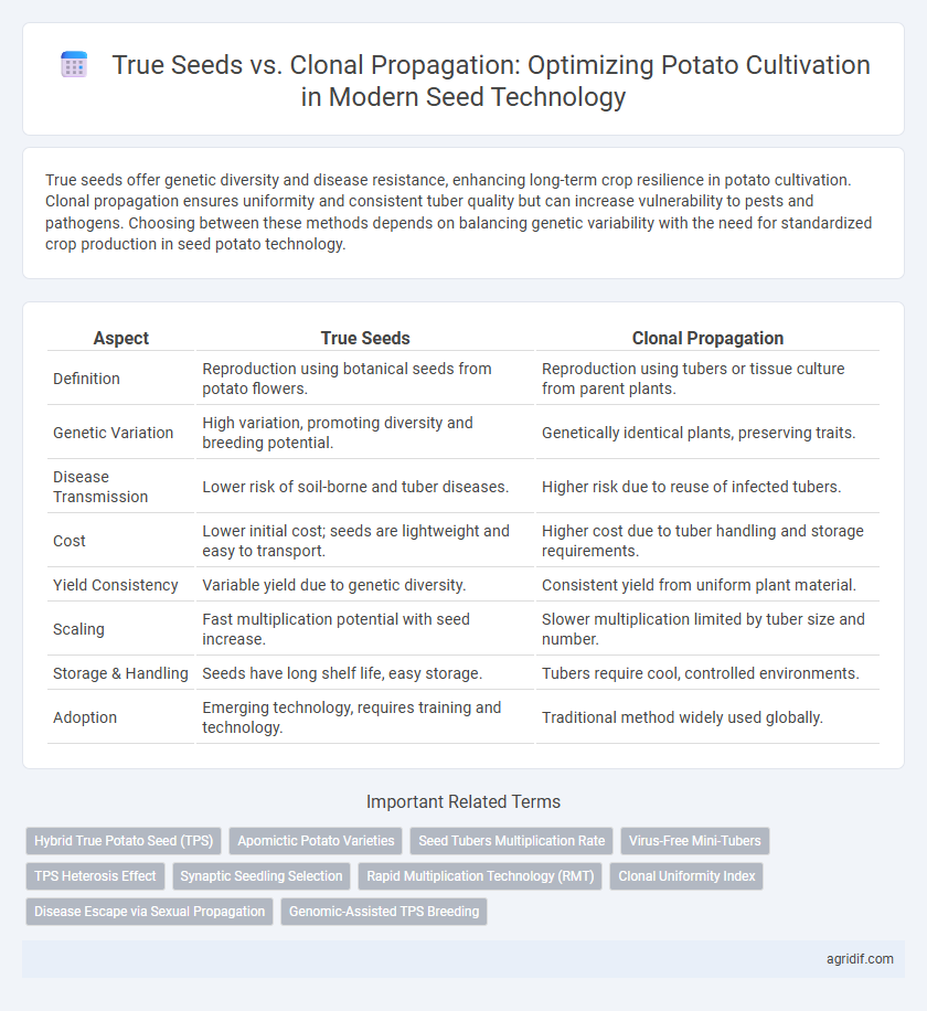 True Seeds vs. Clonal Propagation: Optimizing Potato Cultivation in Modern Seed Technology