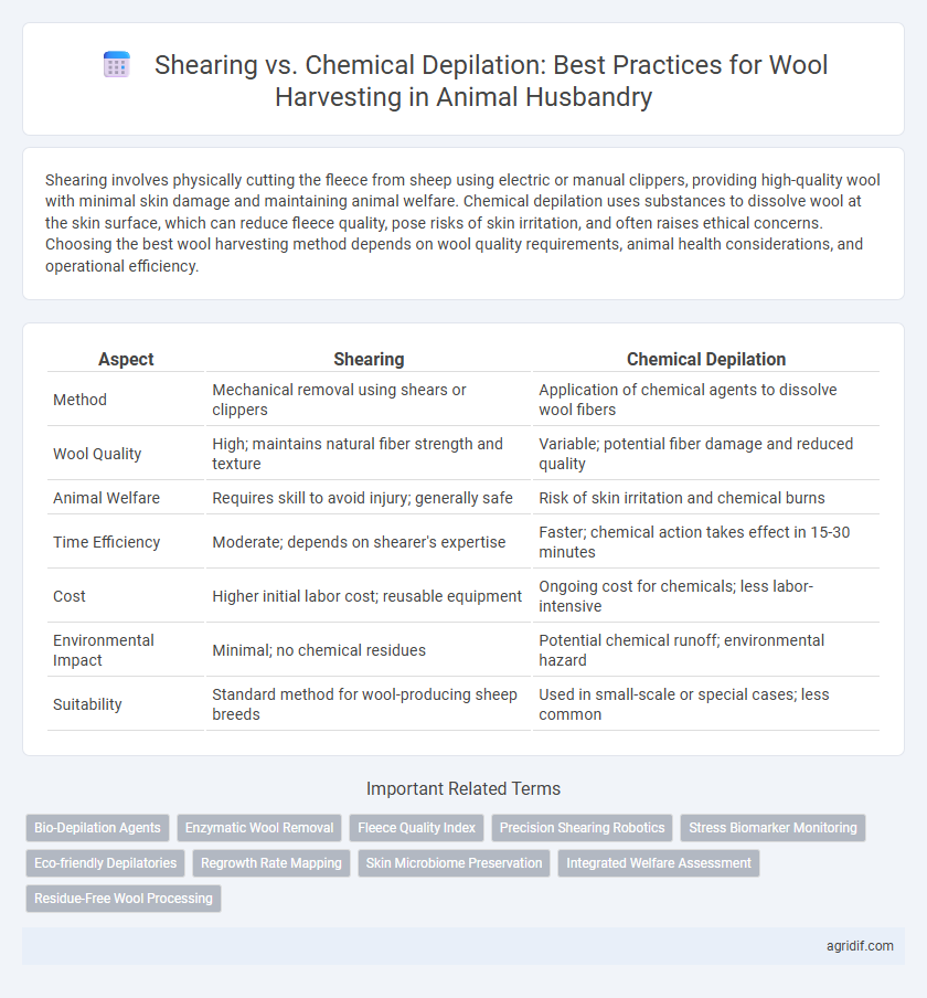 Shearing vs. Chemical Depilation: Best Practices for Wool Harvesting in Animal Husbandry