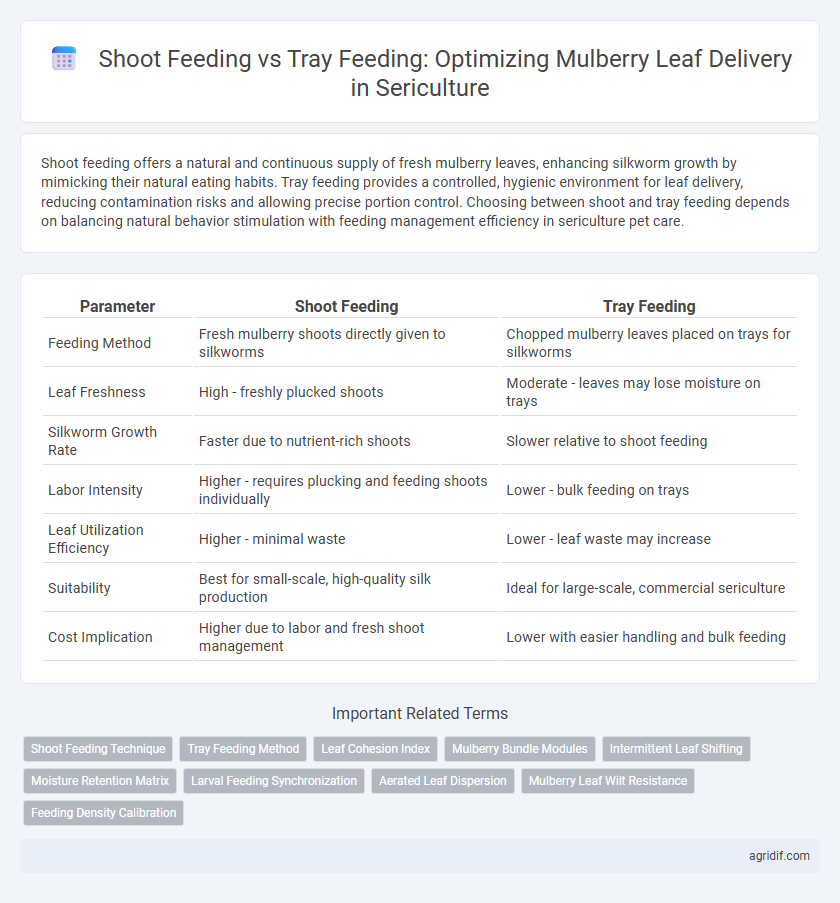 Shoot Feeding vs Tray Feeding: Optimizing Mulberry Leaf Delivery in Sericulture
