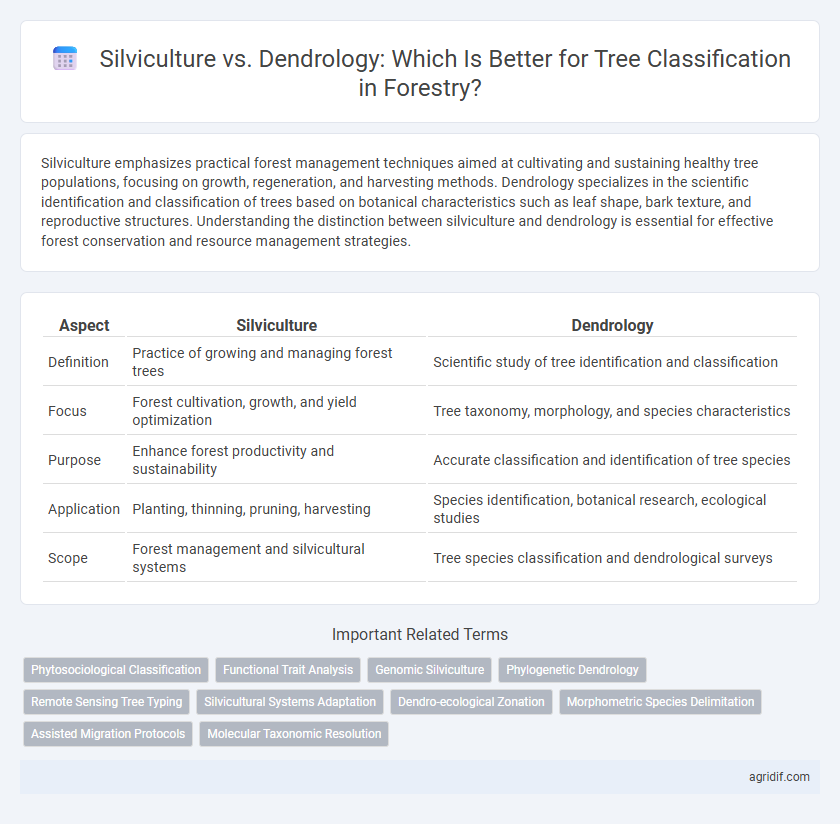 Silviculture vs. Dendrology: Which Is Better for Tree Classification in Forestry?