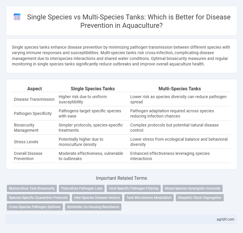 Single Species vs Multi-Species Tanks: Which is Better for Disease Prevention in Aquaculture?