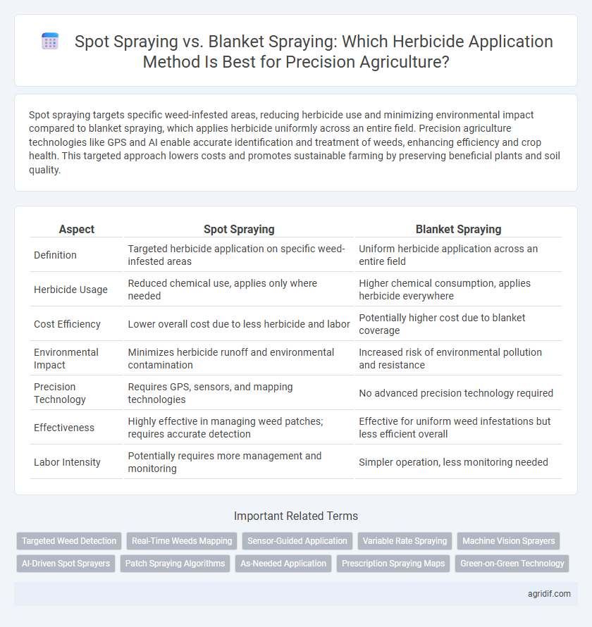 Spot Spraying vs. Blanket Spraying: Which Herbicide Application Method Is Best for Precision Agriculture?