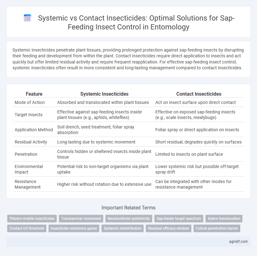 Systemic vs Contact Insecticides: Optimal Solutions for Sap-Feeding Insect Control in Entomology