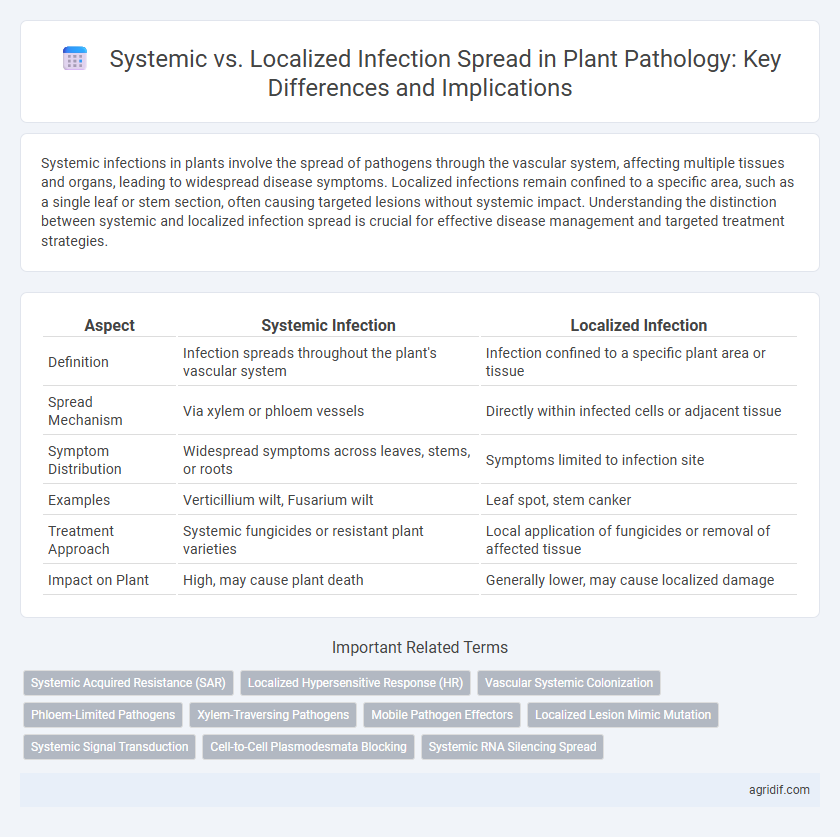 Systemic vs. Localized Infection Spread in Plant Pathology: Key Differences and Implications