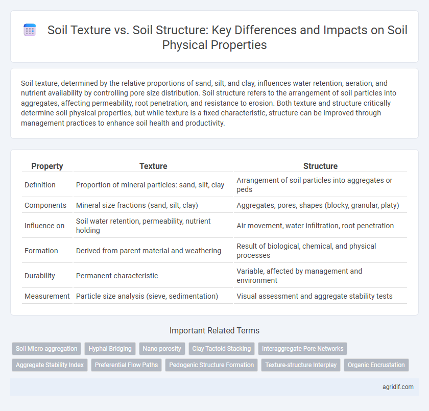 Soil Texture vs. Soil Structure: Key Differences and Impacts on Soil Physical Properties