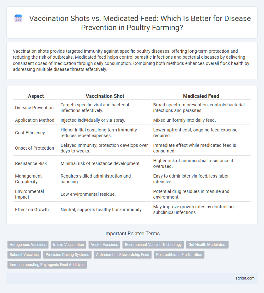 Vaccination Shots vs. Medicated Feed: Which Is Better for Disease Prevention in Poultry Farming?